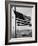 Airplane on Battleship Deck with American Flag in Foreground, World War II-null-Framed Photo