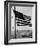 Airplane on Battleship Deck with American Flag in Foreground, World War II-null-Framed Photo