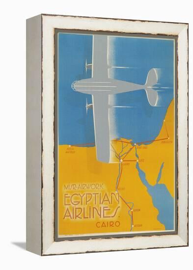 Airplane over Egypt-null-Framed Stretched Canvas