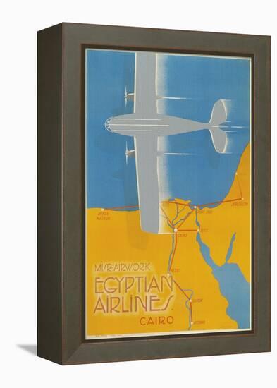 Airplane over Egypt-null-Framed Stretched Canvas