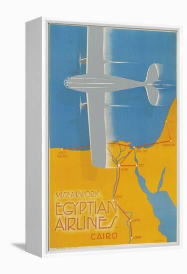 Airplane over Egypt-null-Framed Stretched Canvas
