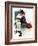 "Airplane Trip" or "First Flight", June 4,1938-Norman Rockwell-Framed Giclee Print