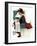 "Airplane Trip" or "First Flight", June 4,1938-Norman Rockwell-Framed Giclee Print