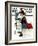 "Airplane Trip" or "First Flight" Saturday Evening Post Cover, June 4,1938-Norman Rockwell-Framed Giclee Print