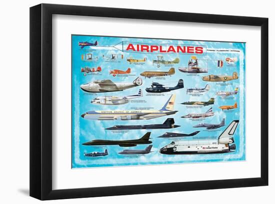 Airplanes for Kids-null-Framed Art Print