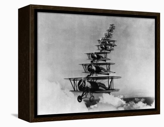 Airplanes in Flight-Bettmann-Framed Premier Image Canvas