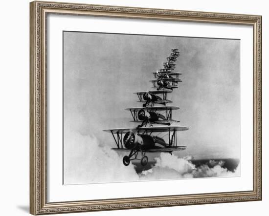 Airplanes in Flight-Bettmann-Framed Photographic Print