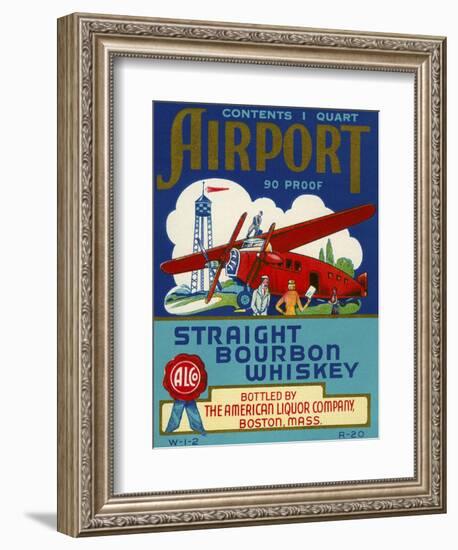 Airport Bourbon Whiskey--Framed Giclee Print