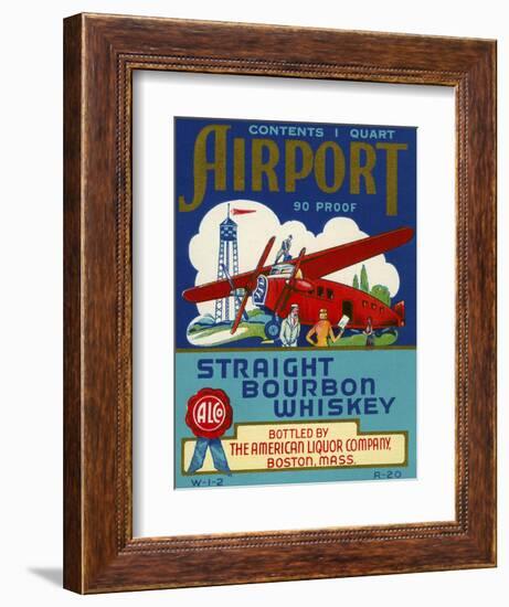 Airport Bourbon Whiskey--Framed Giclee Print