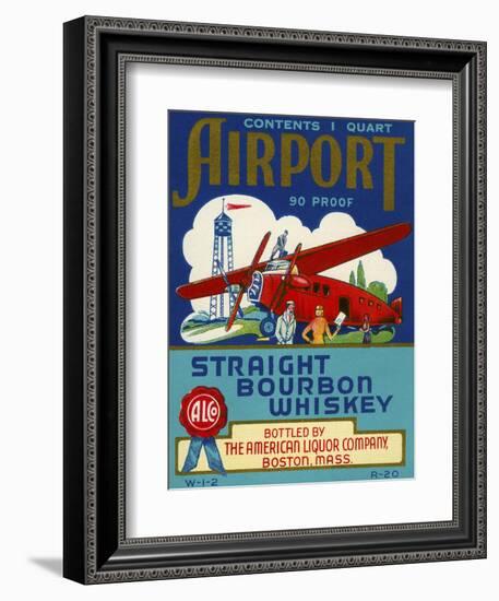 Airport Bourbon Whiskey--Framed Giclee Print