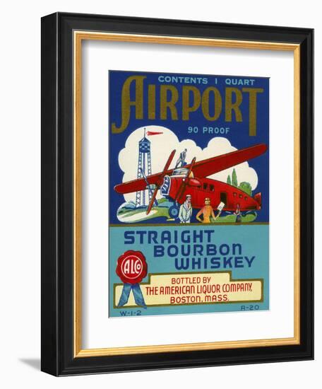 Airport Bourbon Whiskey--Framed Giclee Print