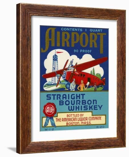 Airport Bourbon Whiskey-null-Framed Giclee Print