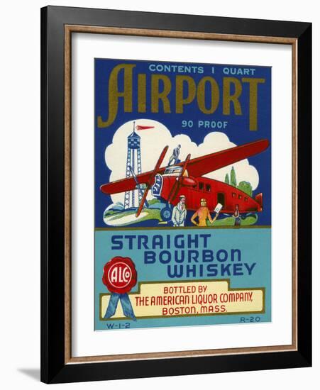 Airport Bourbon Whiskey-null-Framed Giclee Print