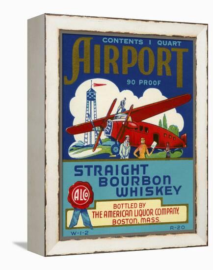 Airport Bourbon Whiskey-null-Framed Premier Image Canvas