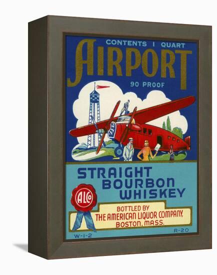 Airport Bourbon Whiskey-null-Framed Premier Image Canvas