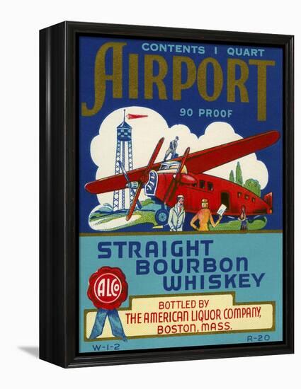 Airport Bourbon Whiskey-null-Framed Premier Image Canvas