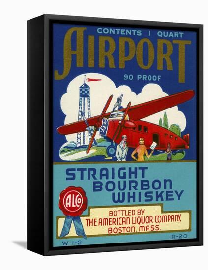 Airport Bourbon Whiskey-null-Framed Premier Image Canvas