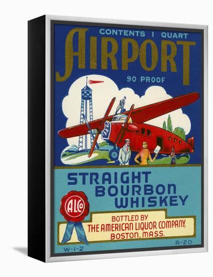 Airport Bourbon Whiskey-null-Framed Premier Image Canvas