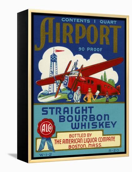 Airport Bourbon Whiskey-null-Framed Premier Image Canvas