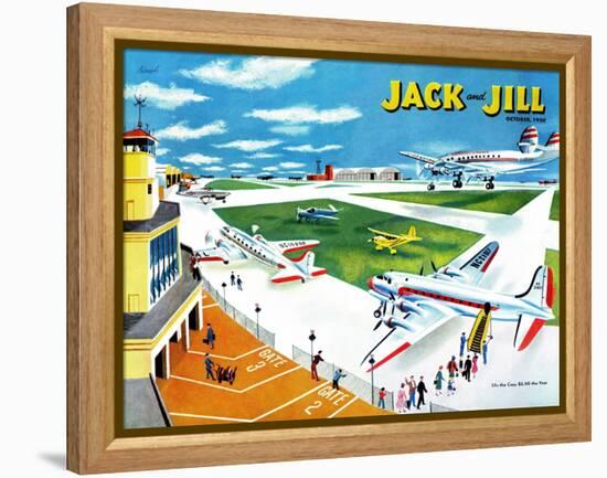 Airport - Jack and Jill, October 1950-Joseph Krush-Framed Premier Image Canvas