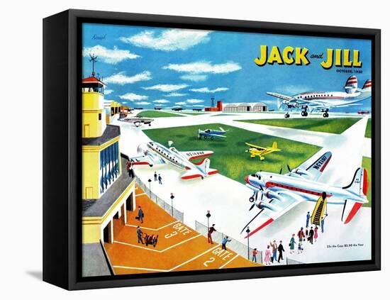 Airport - Jack and Jill, October 1950-Joseph Krush-Framed Premier Image Canvas