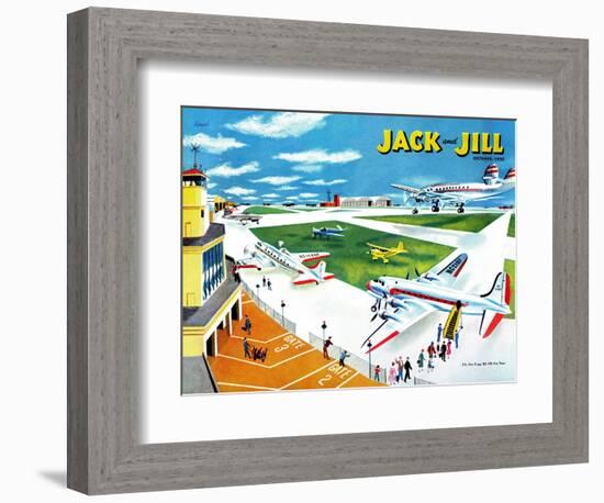 Airport - Jack and Jill, October 1950-Joseph Krush-Framed Giclee Print