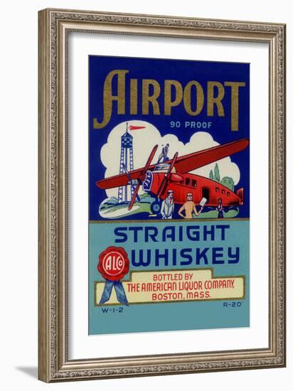 Airport Straight Whiskey-null-Framed Art Print