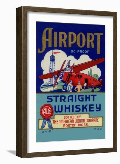 Airport Straight Whiskey-null-Framed Art Print