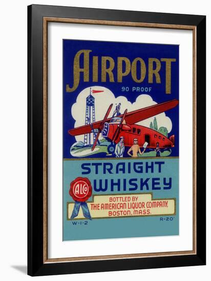 Airport Straight Whiskey-null-Framed Art Print