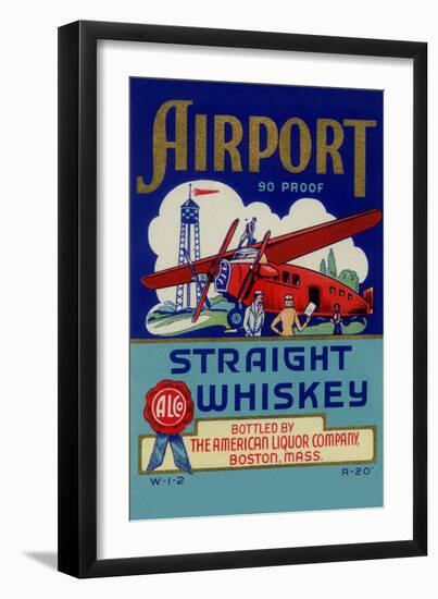 Airport Straight Whiskey-null-Framed Art Print