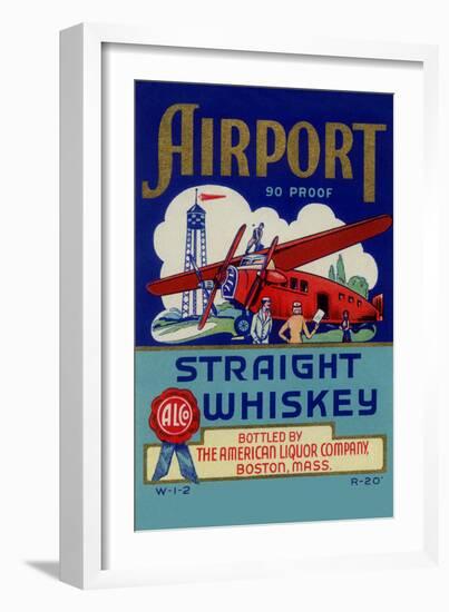 Airport Straight Whiskey-null-Framed Art Print