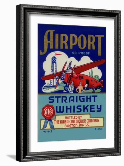 Airport Straight Whiskey-null-Framed Art Print