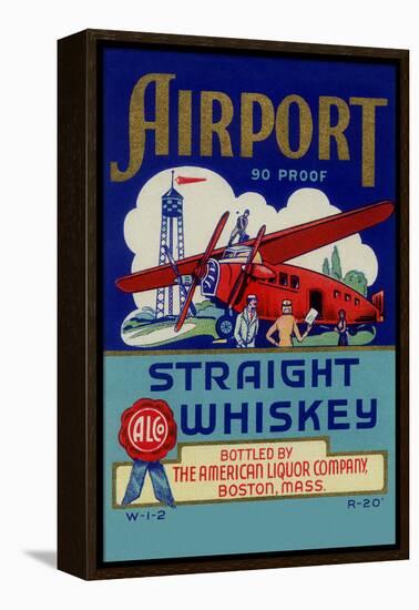 Airport Straight Whiskey-null-Framed Stretched Canvas