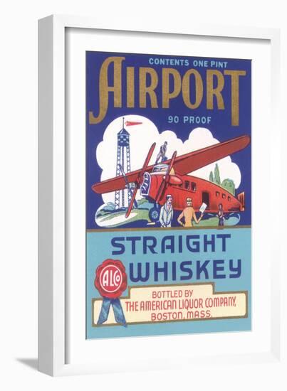 Airport Strait Whiskey Label-null-Framed Art Print