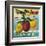 Airship Apple Crate Label - Watsonville, CA-Lantern Press-Framed Art Print