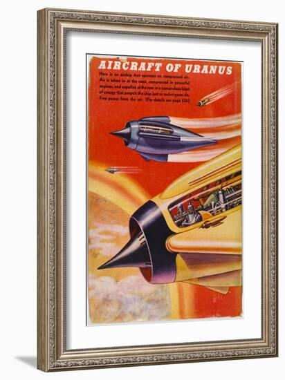 Airship of Uranus-null-Framed Art Print