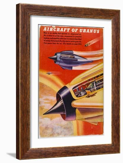 Airship of Uranus-null-Framed Art Print