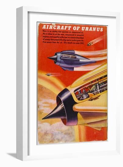 Airship of Uranus-null-Framed Art Print