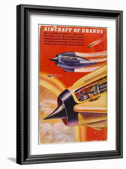 Airship of Uranus-null-Framed Art Print