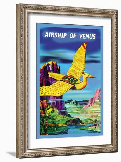 Airship of Venus-null-Framed Art Print