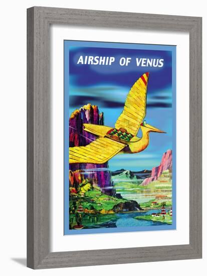 Airship of Venus-null-Framed Art Print