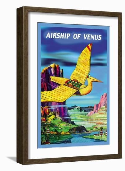 Airship of Venus-null-Framed Art Print