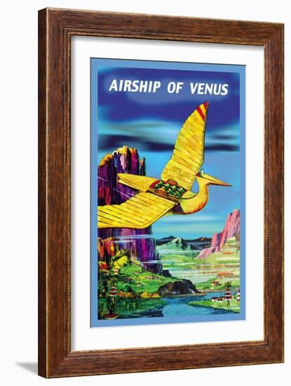 Airship of Venus-null-Framed Art Print