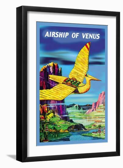 Airship of Venus-null-Framed Art Print