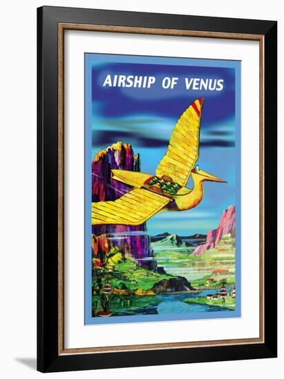 Airship of Venus-null-Framed Art Print