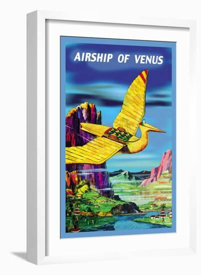 Airship of Venus-null-Framed Art Print