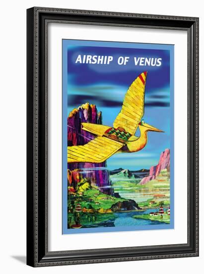 Airship of Venus-null-Framed Art Print