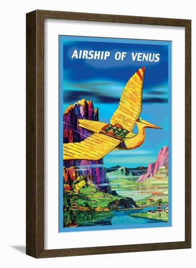 Airship of Venus-null-Framed Art Print