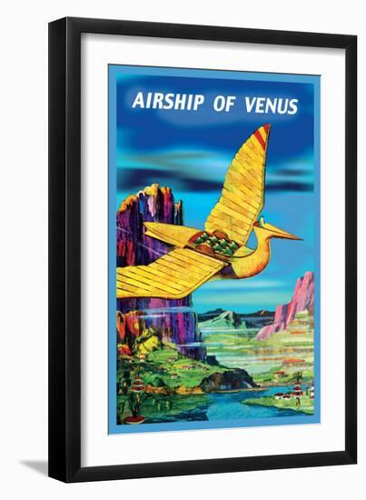 Airship of Venus-null-Framed Art Print