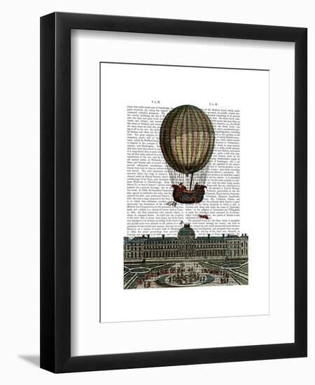 Airship over City-Fab Funky-Framed Art Print